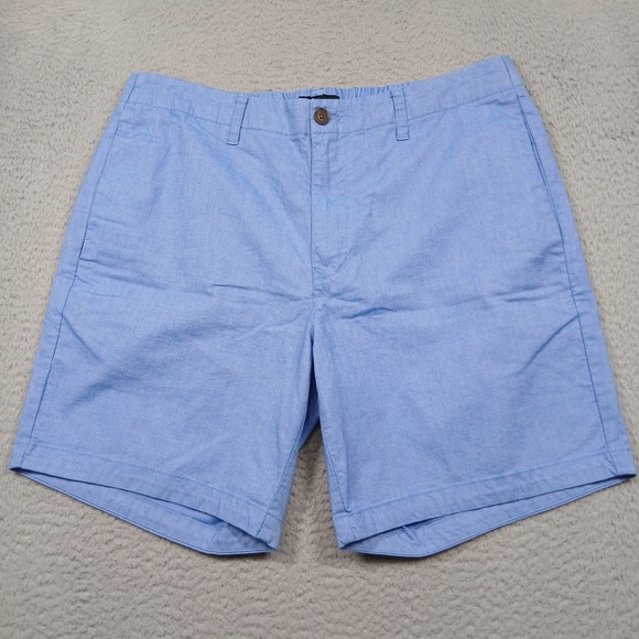 Bonobos Shorts Mens L Light Blue Chino Casual 7 Inch Inseam - Picture 2 of 8